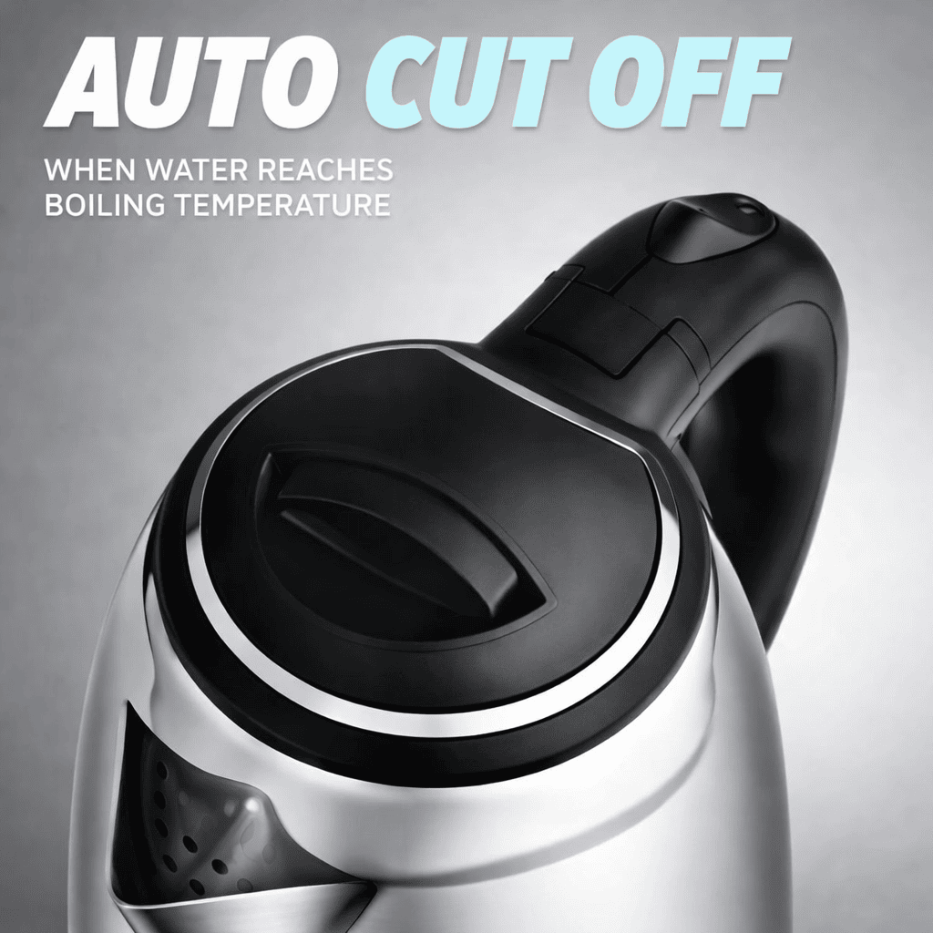 Milton Go Electro 1.5L Electric Kettle – Stainless Steel Body, Fast Boil, Silver Thumbnail 6