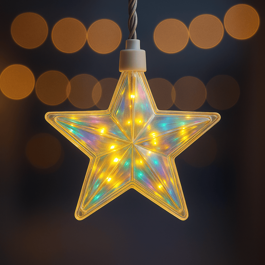 Star LED String Lights for Decoration | 3 Meter Fairy Light Chain with 10 Multi-Color Stars | Indoor Outdoor Decorative Lighting for Home, Diwali, Christmas & Parties Thumbnail 2